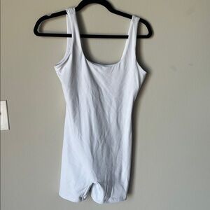 White Sleeveless Jumpsuit